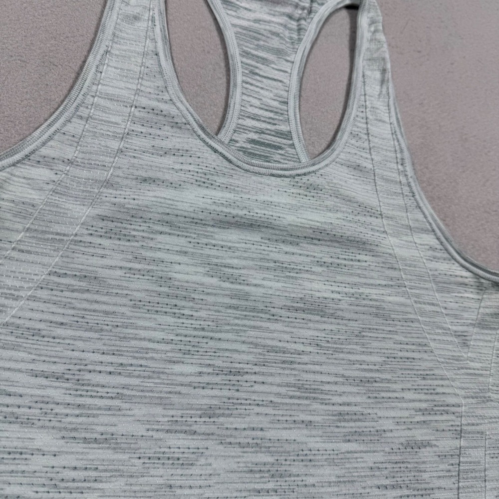Under Armour Womens Gray Space Dye Racerback Athletic Tank Top